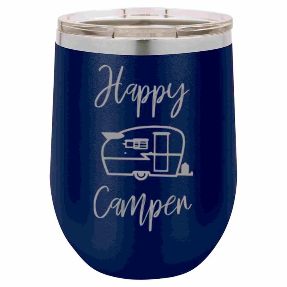 Happy Camper wine cup